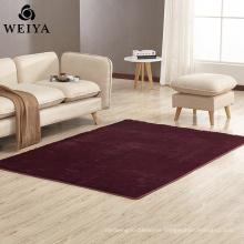 Eco-friendly polyester Burgundy area carpet and rug